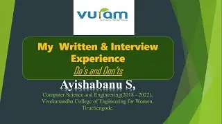 Vuram Technology | Written & Interview Experience