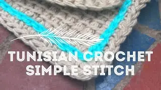 DIY - Learn to Crochet Tunisian Crochet Simple Stitch Tutorial - How-To