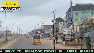 A DRIVE TO IGBALODE ESTATE, LAGELU  IBADAN || AFFORDABLE C of O LAND FOR SALE