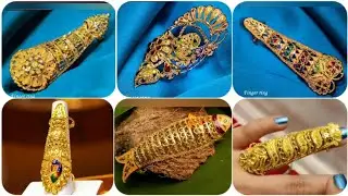 22k New& Stylish Full Finger Gold Ring Design