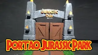 Fazendo o portão do Jurassic Park - Jurassic Park Gate DIY