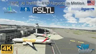 FS 2020 - FSLTL AI Traffic in Motion in 4 US Airports - Full Ultra - DX 12