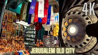 Tomb of JESUS in Church of the Holy Sepulchre In Jerusalem  - 4k 2023