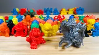 【GODZILLA】ゴジラ映画館 ガシャキン消し　ギドゴジ　コンプリートは何体なのか？