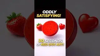 Satisfying Red Dot Art in 30 Seconds| Relaxing Doodle #art #zentanglelegend #doodlelove #zentangle