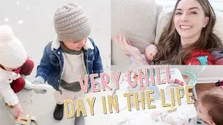 A VERY CHILL DAY IN THE LIFE WITH TWO KIDS 👧🏼👦🏼 | KAYLA BUELL