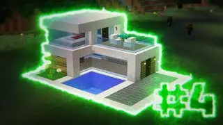 Building Minecraft: Easy Small Hi Tech House - How to Build a Survival House in Minecraft #4