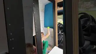 Shower tiles 🚿 Van build series #vanbuild #diy #timelapse