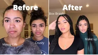 EXTREME 48 hour GLOW UP TRANSFORMATION￼ Ft. Getting Box Braids for the first time!!