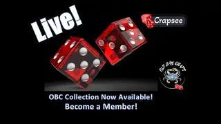 OBC Saturday Live! W/Crapsee - Code: S5D9U7   #livestream #craps #oldbaycraps