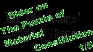 The Puzzle of Material Constitution (1/5)