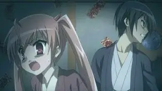 Aria: The Scarlet Ammo Special (Dub) - Aria and Kinji chasing the ghost + back to normal