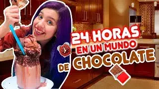 24 HORAS VIVIENDO EN UN MUNDO MARRÓN 🍩🍪 | Leyla Star 💫