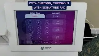 ZOTA Salon POS: Check-in and Check out with Signature Pad (English)