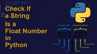 Check If a String Is a Float Number in Python | Python Examples | Python Coding Tutorial | Interview