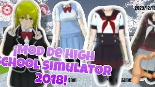 ¡TUTORIAL DE COMI DESCARGAR EL MOD DE HIGH SCHOOL SIMULATOR 2018!