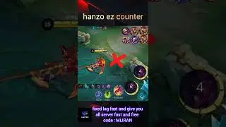 easy counter hanzo 100% working mlbb mobilelegends #mlbb #mobilelegends #counterhero #mlbbcreator