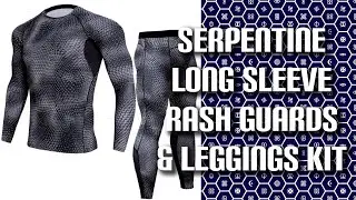 Serpentine Long Sleeve Long Sleeve No Gi BJJ Rash Guards & Leggings for Jiu Jitsu, MMA & Wrestling