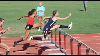 1st Place Heat: Division 1 State Preliminaries - 100m Hurdles 14.57