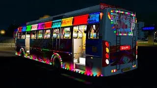 Super Fast KSRTC Bus Night journey | Dangerous Road | Euro Truck Simulator 2 GAMEPLAY @GREENHOST2021