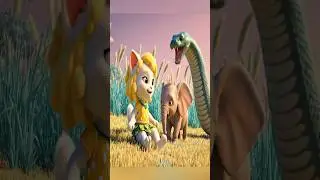 When an Anaconda Attacked&hellip; A Mother&rsquo;s Love Saved Them ❤️🐘#cutecat #cartoon #shorts #memes