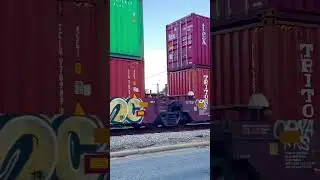 Massive, Mile-Long Freight Train #train #vlog #life