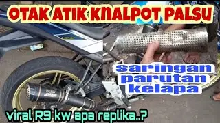 Cara ganti saringan knalpot racing R9 kw / palsu karna suara cempreng pecah restorasi replika by SKR