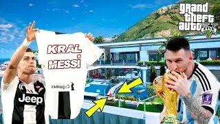 RONALDO MESSİ'Yİ TEBRİK ETMEK İÇİN EVİNE GİDİYOR!(RONALDO AĞLADI!) - GTA 5