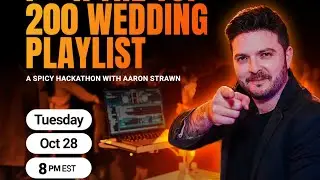 Wedding Curve Ball Bangers Hackathon &ndash; DJ Crate Build Live w/ Aaron Strawn (2025 DJ Streaming Tips)