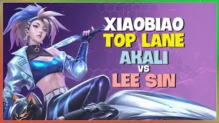 XiaoBiao Unlocks Forbidden Top Lane Mechanics on Akali Master Rank 1 Super Server Engsub