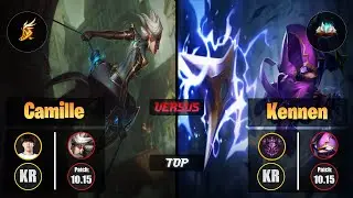 Flame CAMILLE (Top) [Fleet Footwork] VS KENNEN - Master KR Patch 10.15