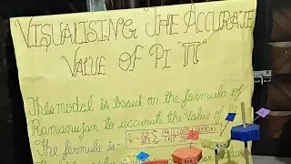 Model on visualizing the Accurate Value of Pi.....formula given by Ramanujan....