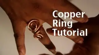 How to make a copper swirl ring.