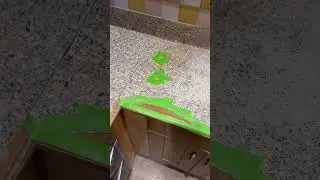 Laminate worktop water damage repair 💧✨ Restored by the sink!