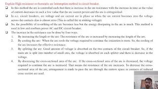 SGP Video short on High resistance or rheostatic arc interruption in circuit breaker in English