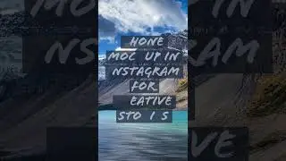 Phone Mockup In Instagram For Creative Stories