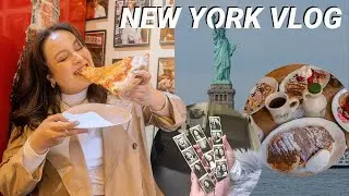SIGHTSEEING & SOUVENIR SHOPPING IN NYC 🗽🚕🍎 stagey shopping spots | New York Day 5 (February 2025)