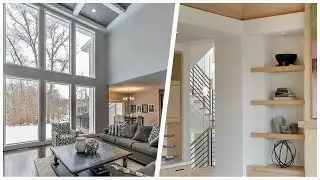 75 Modern Living Space With A Standard Fireplace Design Ideas You'll Love ⭐