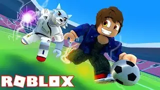 VIREI JOGADOR DE FUTEBOL COM PODERES NO ROBLOX !! ( Super Striker League )