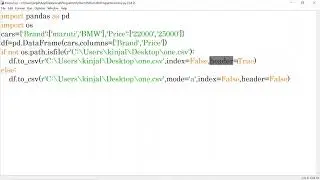 How to write in CSV file using Python
