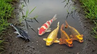 Finding Big Koi Fish in Murky Waters &ndash; Ornamental Fish Exploration with Giant Catfish Tracks