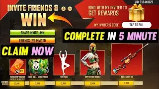 INVITE FRIENDS & WIN EVENT FREE FIRE | HOW TO COMPLETE INVITE FRIENDS & WIN EVENT | GARENA FREE FIRE