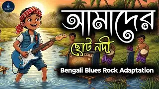 🌊 আমাদের ছোটো নদী 🔥 Bengali Blues Rock Adaptation | Rabindranath Tagore | Vintage Rock Vibe