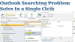 Outlook Search Problem Solve in Windows 11 in a single Click