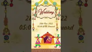 Rajasthani Wedding Invitation | #shorts #shorts