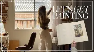 A Cozy Art Vlog: Painting Landscapes in Gouache and Oils