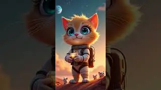 Mars Paw-oneer: Survival of the Feline #AI #shorts #motivation #space #mars #alien