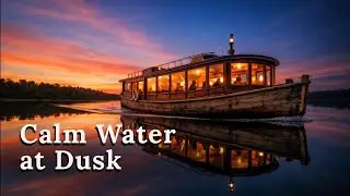 A Slow Boat Ride on Calm Water at Dusk | Sleep Story for Adults