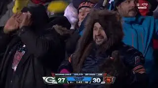 Caleb Williams to DJ Moore, the game-winning touchdown Bears beat the Packers in the wildcard game