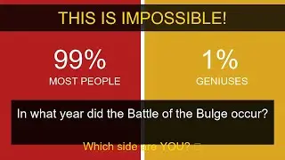 Battle of the Bulge: What year did it happen? 📅 #WorldWar #Quiz #History | Ep.63